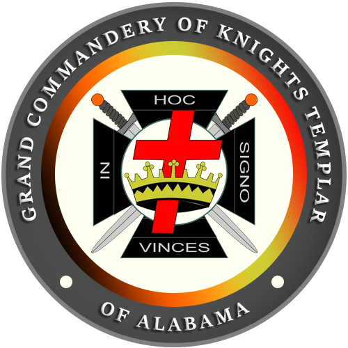 Freemasonry Knights Templar 3" Aluminum Auto Emblem – York Rite PHA For Masons (New)